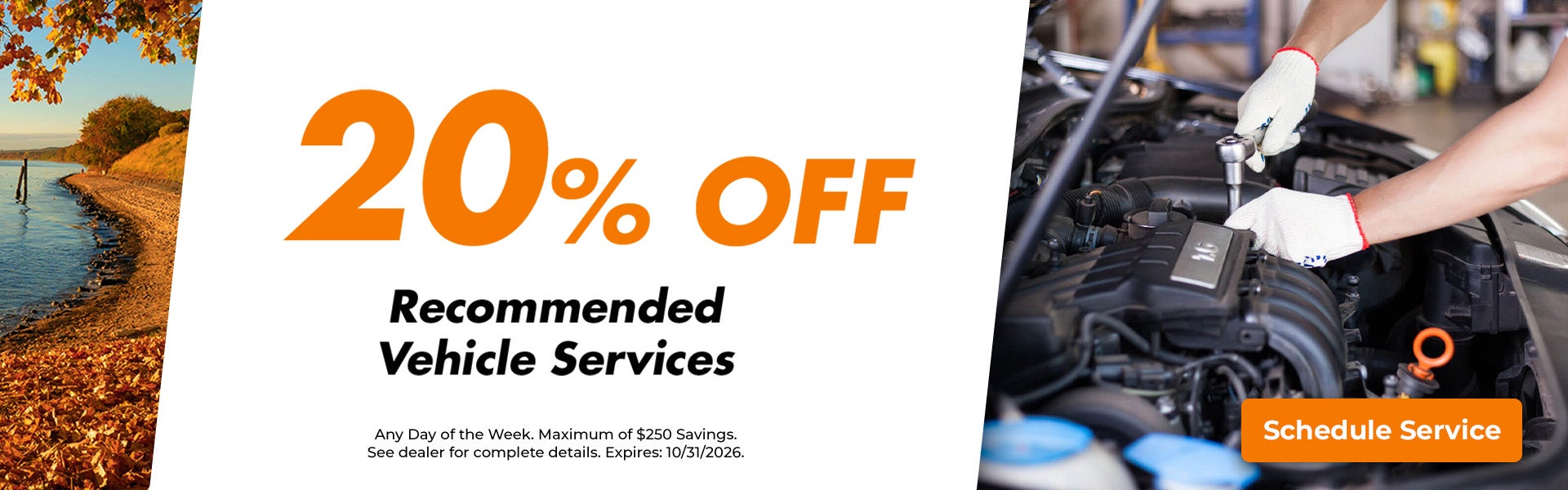 20% Off Recommended Vehicle Services